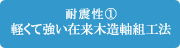 耐震性（1）軽くて強い在来木造軸組工法｜羽生｜リフォーム